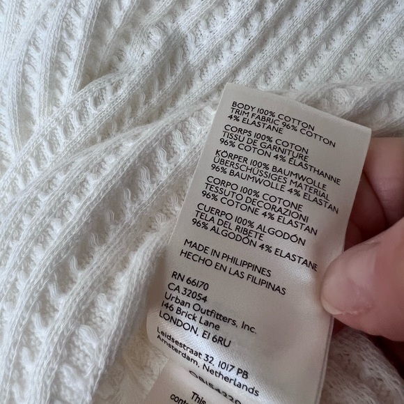 FREE PEOPLE We the Free Raymond Thermal Top Cream Size Medium - Picture 6 of 6